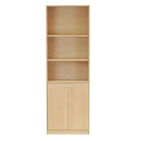 Librero Carvalo Melamina 5 Nivel(es) 60x180x30 cm Beige