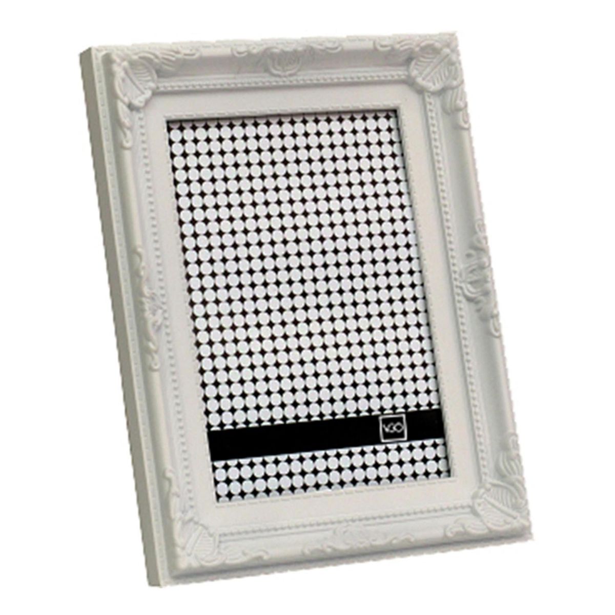 VGO - Marco de Foto Antique 20x30 cm Blanco/negro Plástico