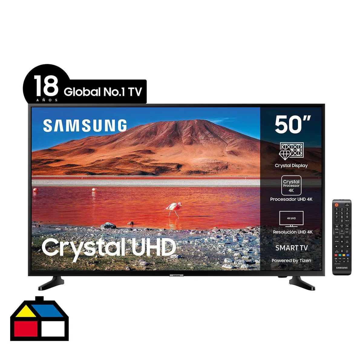 SAMSUNG - Smart TV LED 50 " 4K Ultra HD UN50TU7090GXZS