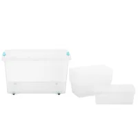 Set 8 Cajas Modubox 6 l + 1 Caja 38 l Transparente