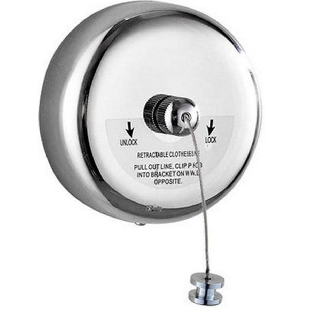 IMPORTADORA USA - Colgante de Ropa Retráctil Muro Acero