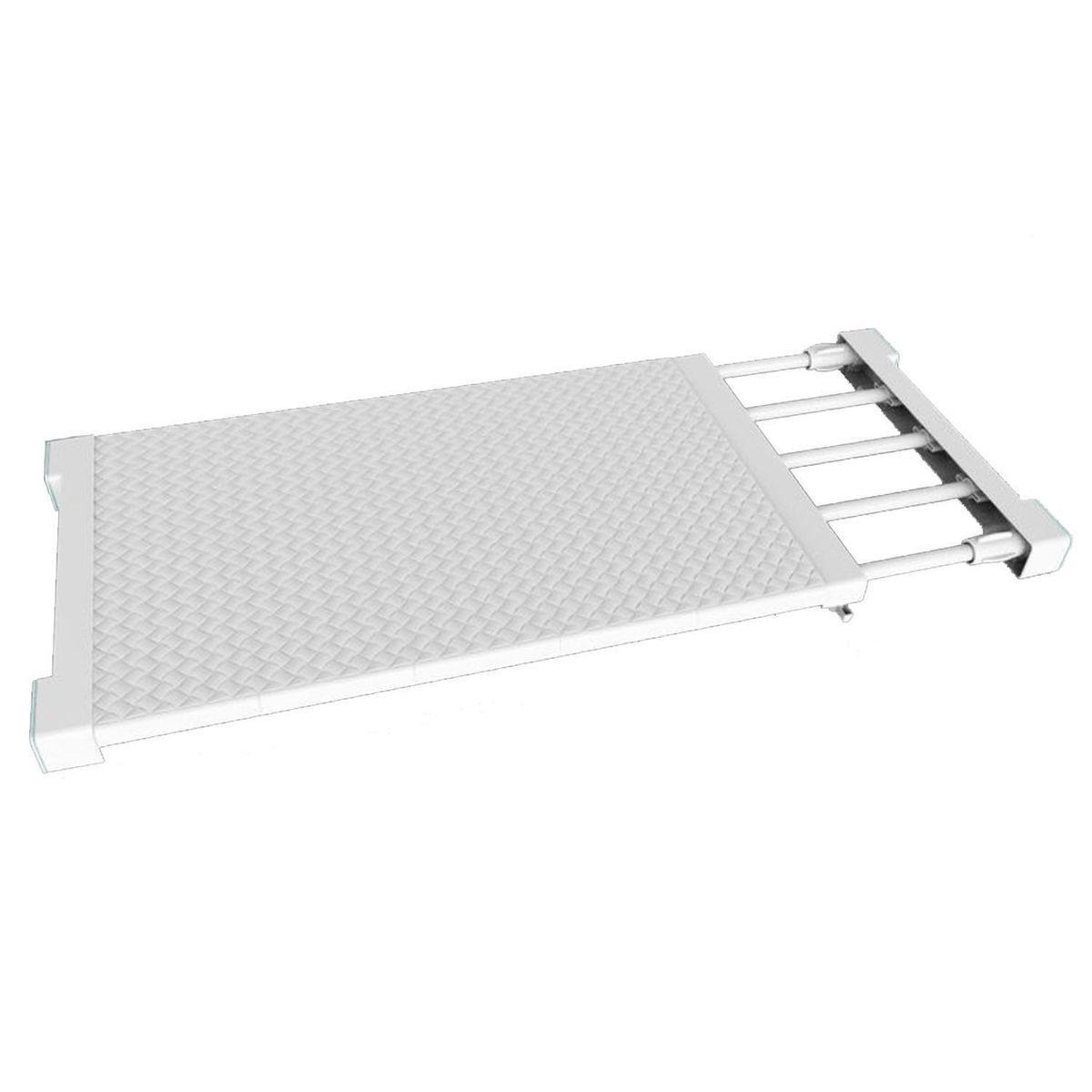 Repisa organizadora ajustable 75 a 120 cm Blanco, marca IMPORTADORA USA - Foto 2