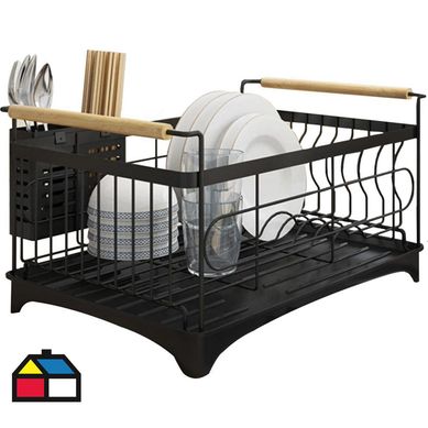 Organizador secador platos cesta 23x40x31 cm