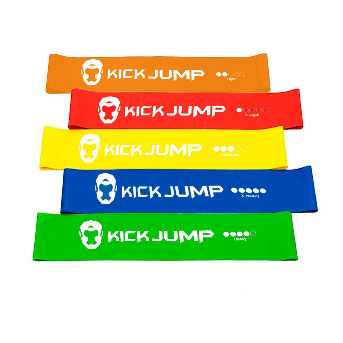 IMPORTADORA USA - Set 5 bandas elásticas de resistencia ejercicio