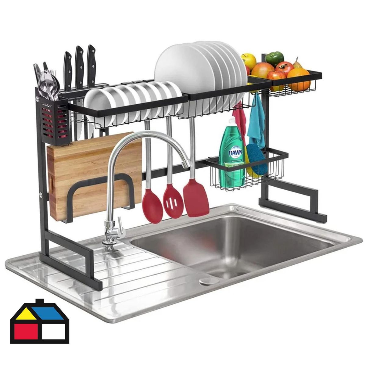 IMPORTADORA USA - Estante organizador secador vajilla 52x85x32 cm