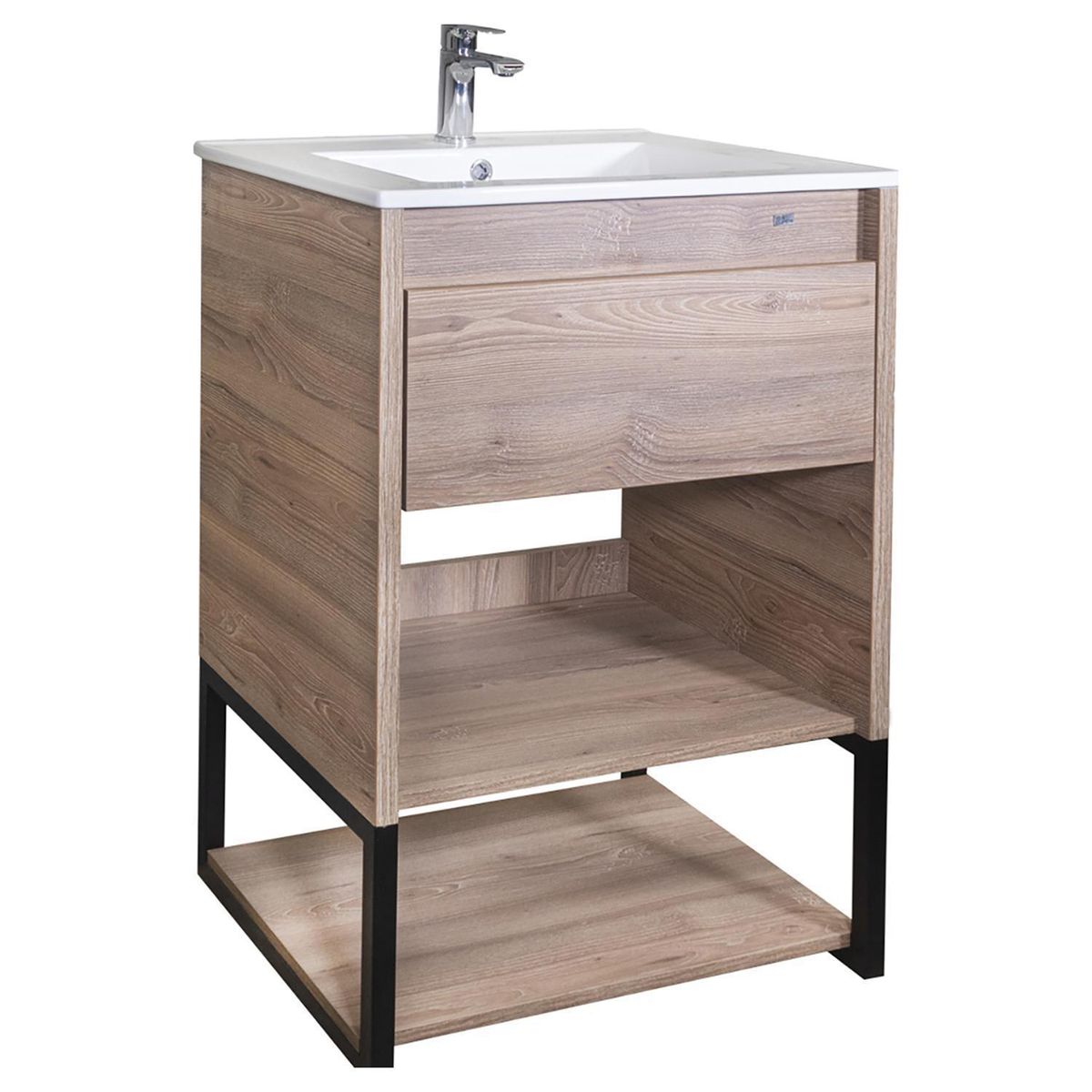 KLIPEN - Mueble vanitorio 71x46,5x87 cm miel