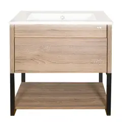 KLIPEN - Mueble vanitorio 62x46,5x57 cm miel