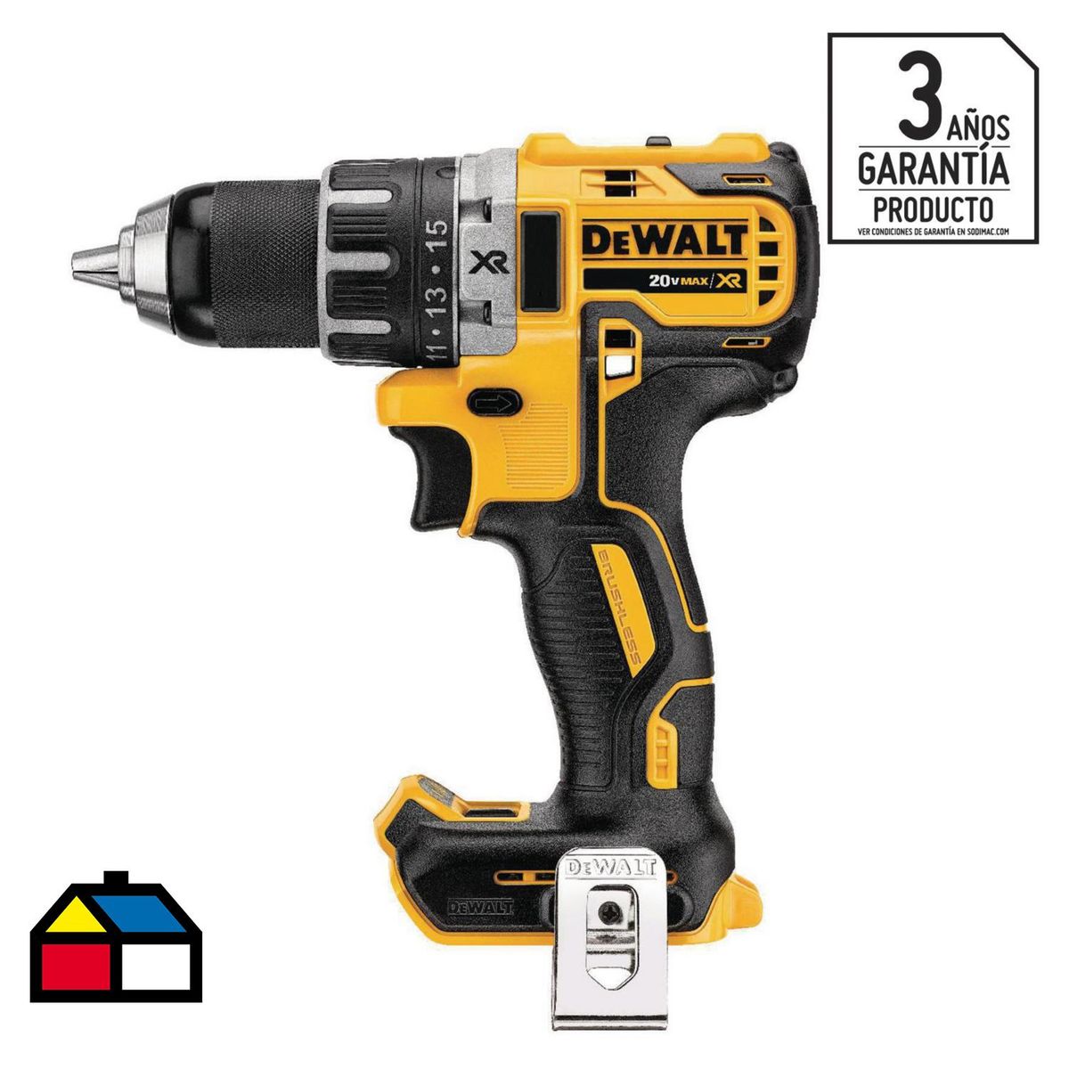 DEWALT - Taladro Inalámbrico Rotación 13 mm 20 V sin Batería
