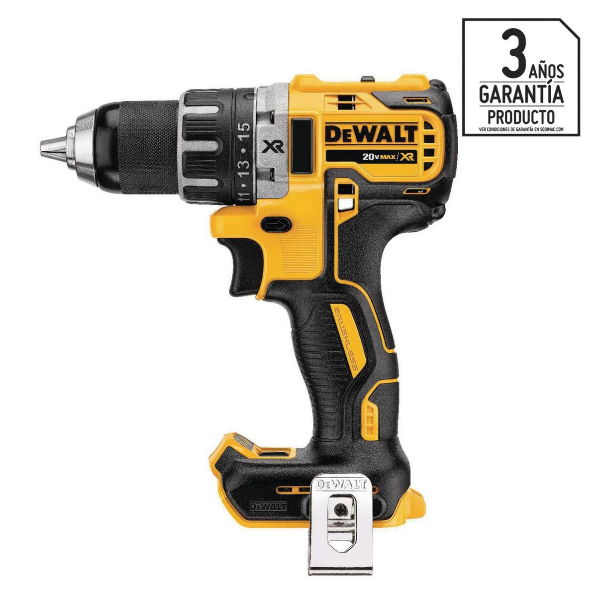 DEWALT - Taladro Inalámbrico Rotación 13 mm 20 V sin Batería