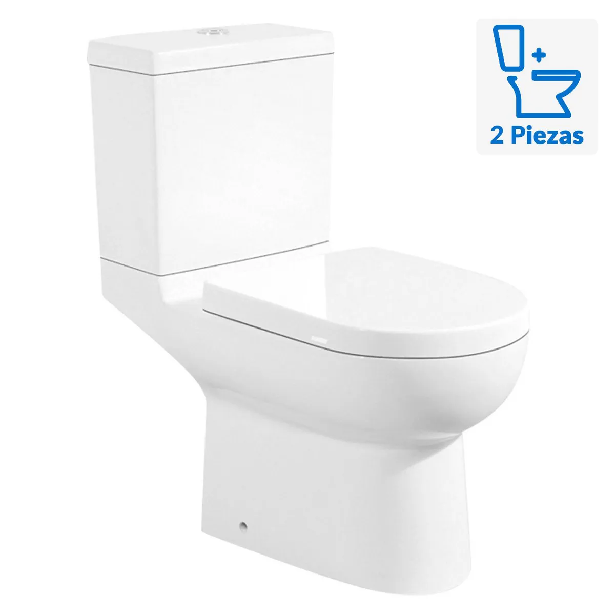 FANALOZA - Sanitario Two piece Dual Múltiple 6 Litros Cádiz Blanco