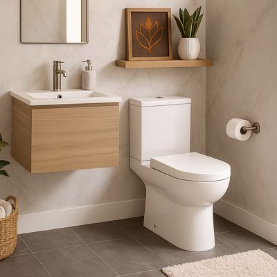 Imagen 2 del producto Sanitario Two piece Dual Múltiple 6 Litros Cádiz Blanco