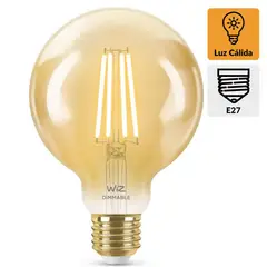 WIZ - Ampolleta Inteligente Globo Wifi Led 6.9 W E27 640 lm Luz Cálida
