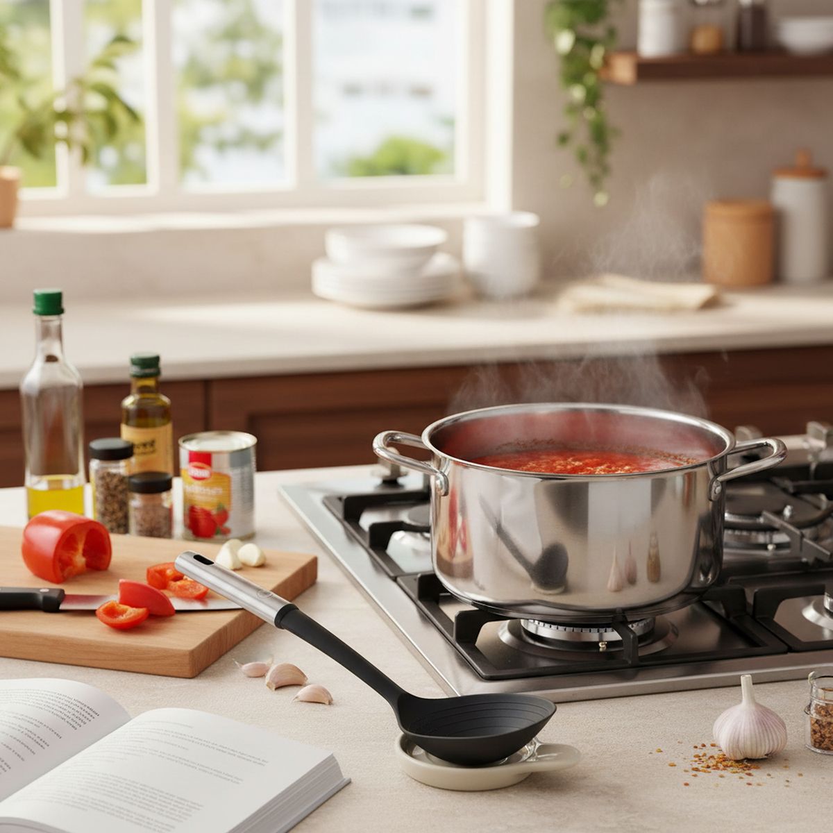 ILKO - Cuchara funcional 34 cm silver nylon