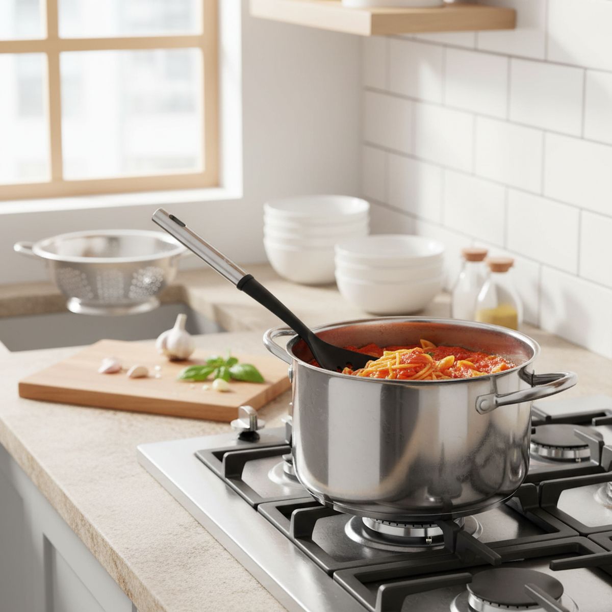 ILKO - Cucharón multiuso 33 cm silver nylon