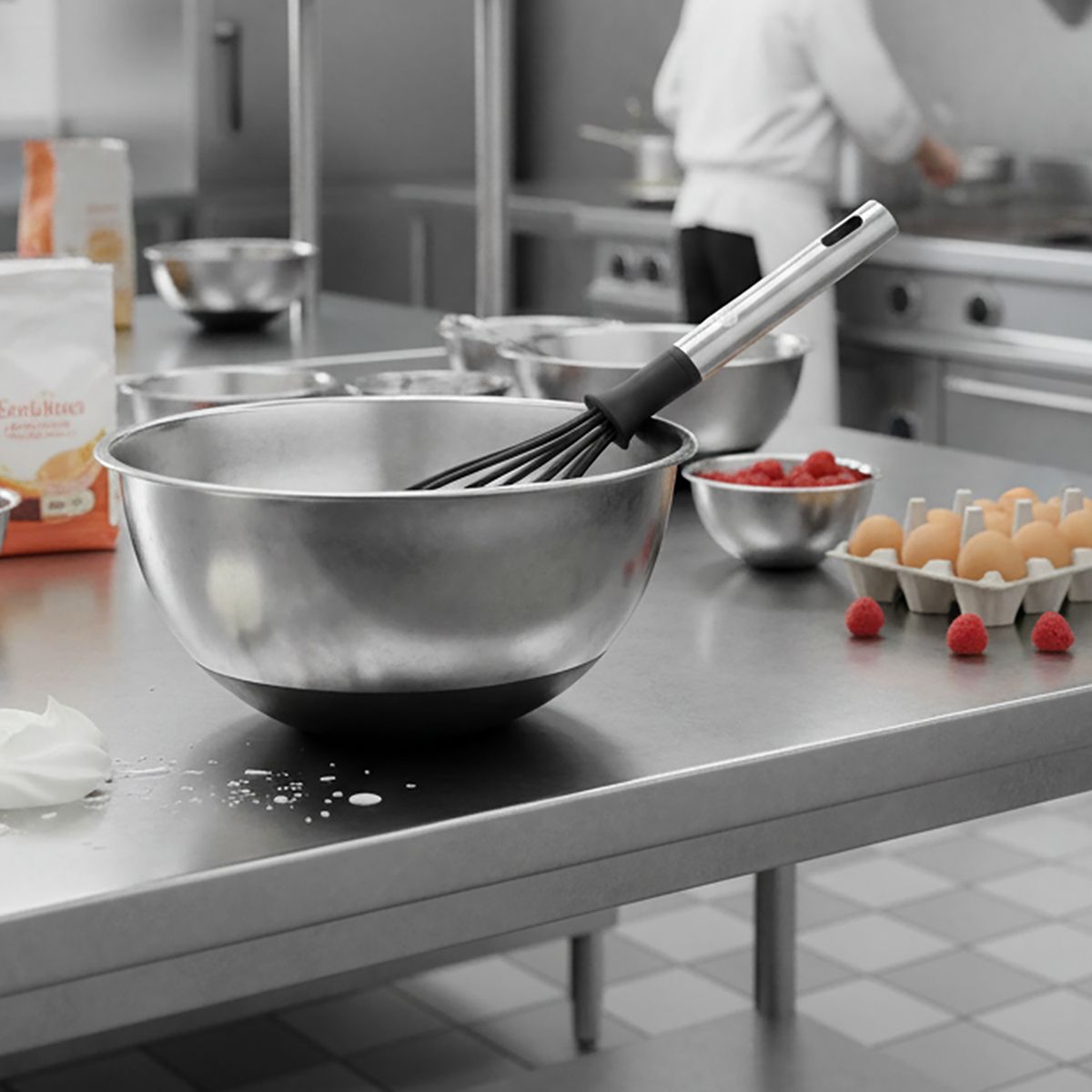 ILKO - Batidor 32 cm silver nylon