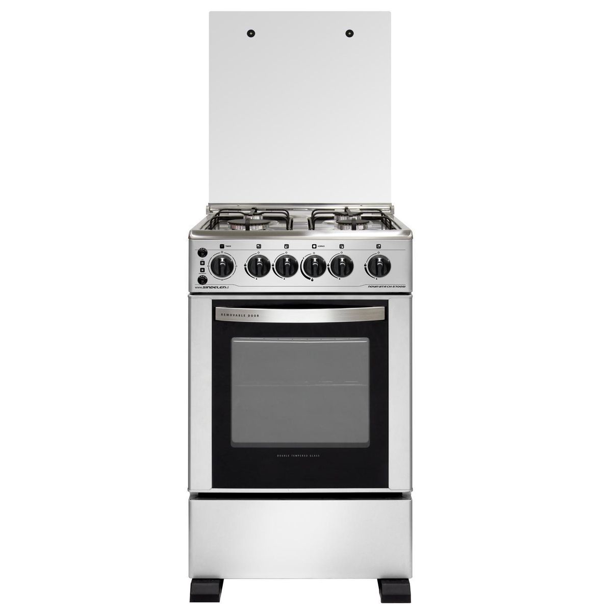SINDELEN - Cocina a Gas 4 Platos Silver CH-5700SI