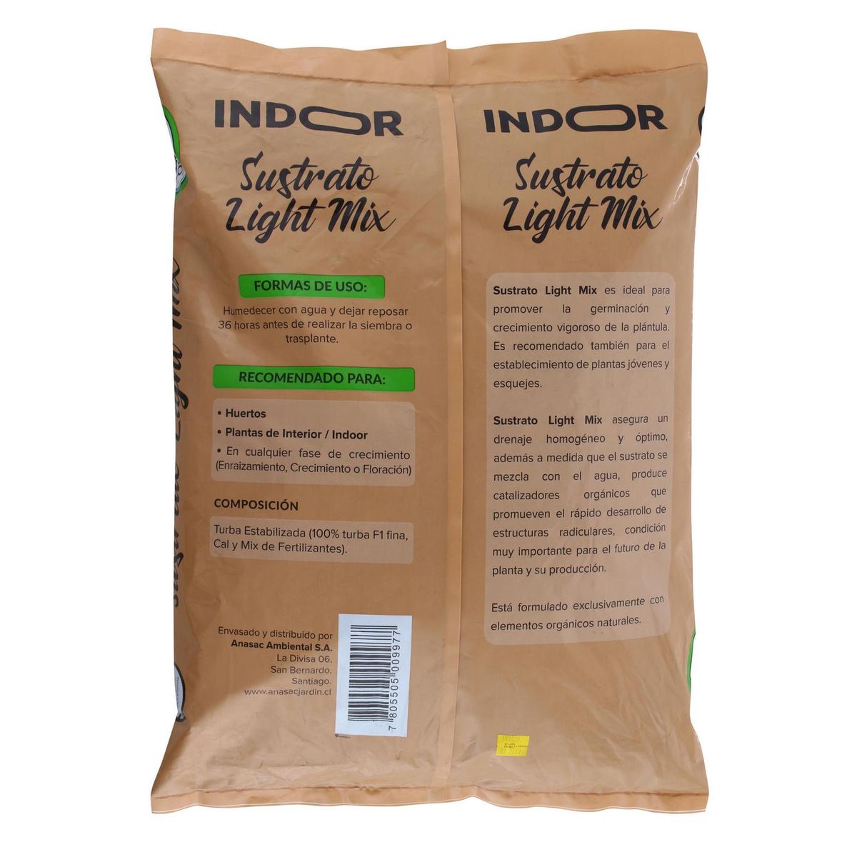 ANASAC - Sustrato light mix indoor 14 litros