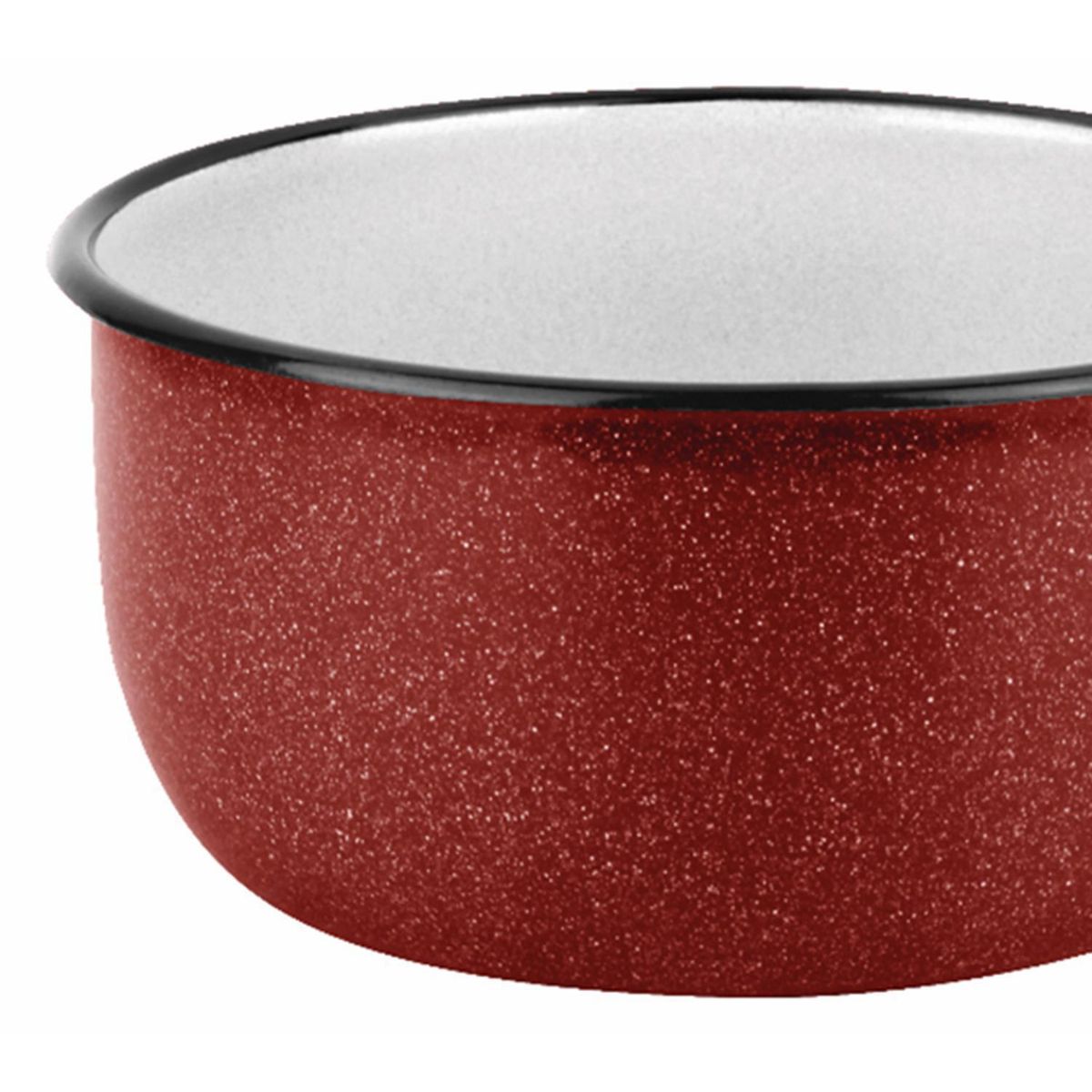 FANTUZZI - Cazo 16 cm 1 l acero carbonico rojo