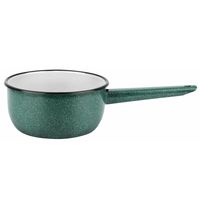 Cazo 16 cm 1 l acero carbonico verde