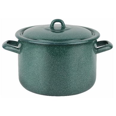 Olla 20 cm 4 l acero carbonico verde