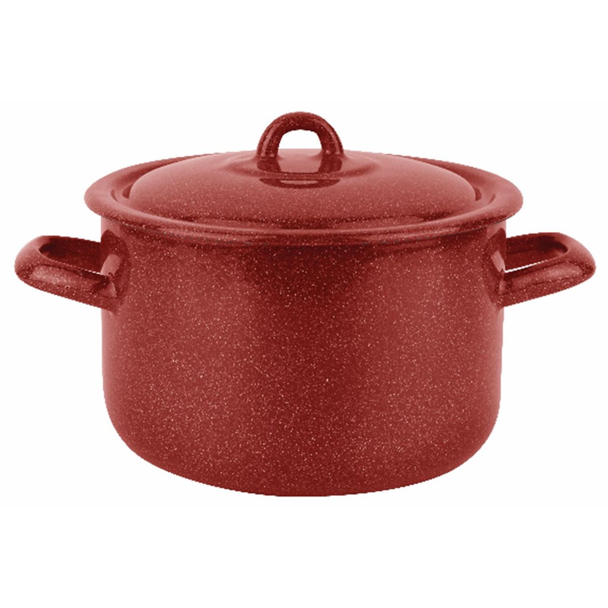 FANTUZZI - Olla 18 cm 2,5 l acero carbonico rojo