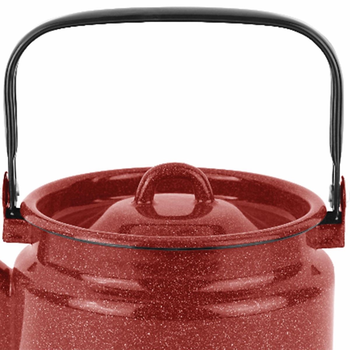 FANTUZZI - Tetera Fundo 2 l Acero Rojo