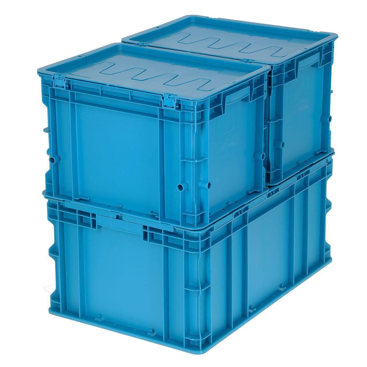 AUTORODEC - Pack 3 Cajas Modulares 40x60x60 cm 101 l Azul