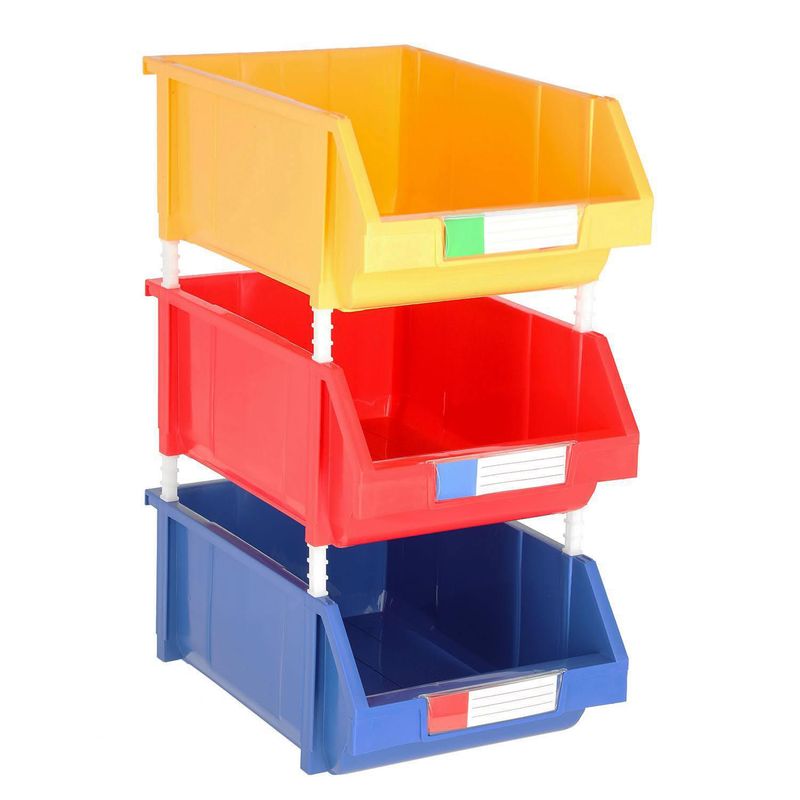 AUTORODEC - Pack 3 Cajas Organizadoras 30x17.5x45 cm 50 l Multicolor