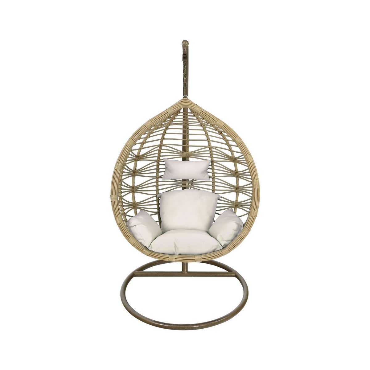 EL BARCO - Silla colgante Bamboo Rattan Talla L 125x75x195 cm
