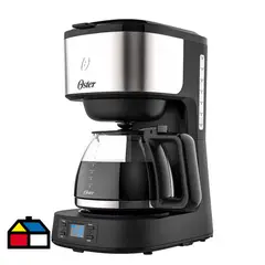 OSTER - Cafetera Eléctrica 1 l 800 W Negro/ Plateado