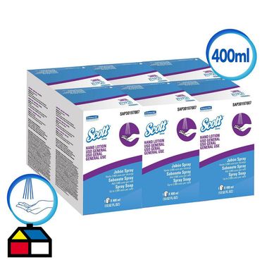 Jabn spray 6 sachets x 400 ml