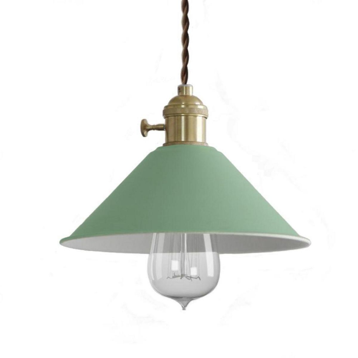 LUP - Lámpara colgante Loft 40 W aluminio E27 menta