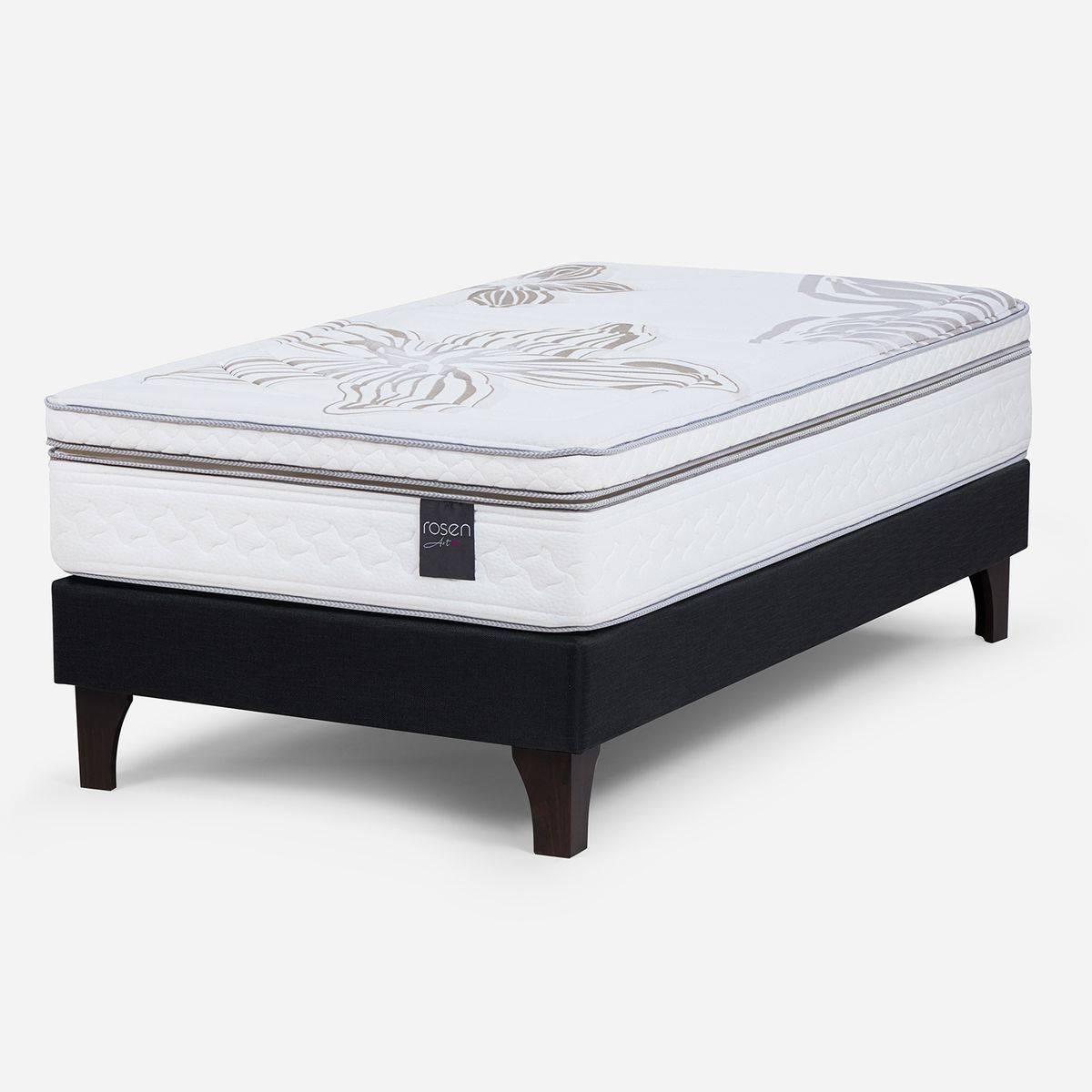 ROSEN - Cama 1.5 plazas Europea Art 4 Negro