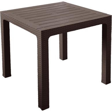 Mesa resina tipo ratn 80x80 cm