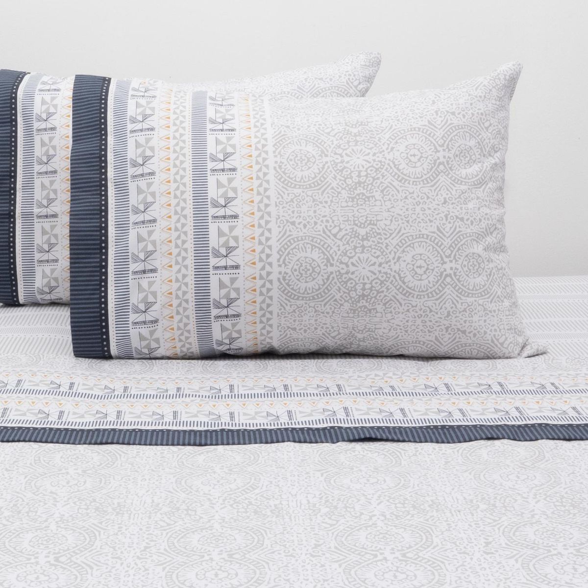 ELEMENT & CO - Juego de Sábanas Hopo 2 plazas 200 Hilos Multicolor