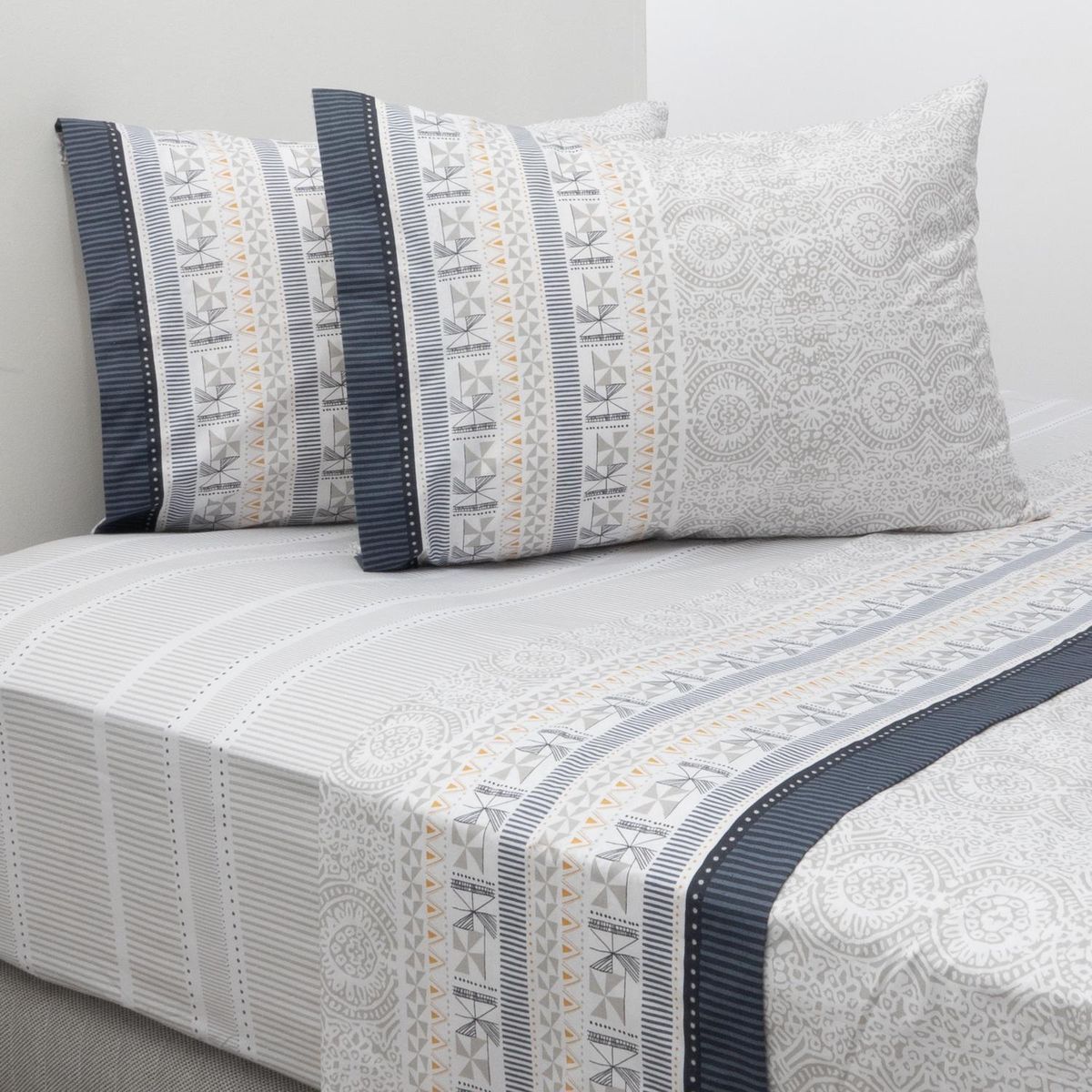 ELEMENT & CO - Juego de Sábanas Hopo 2 plazas 200 Hilos Multicolor