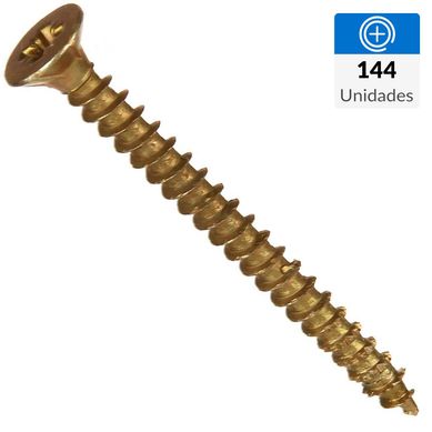 Tornillo Tirafondo Cabeza Phillips Madera 2 