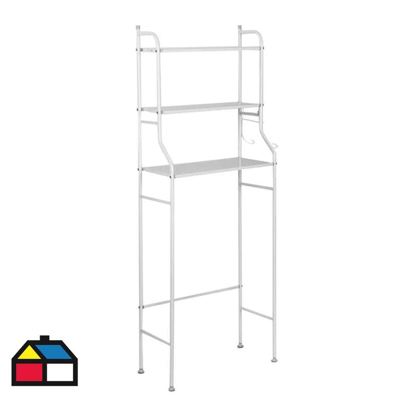 IMPORTADORA USA - Estante Metal 3 Nivel(es) 48x153x25 cm Blanco