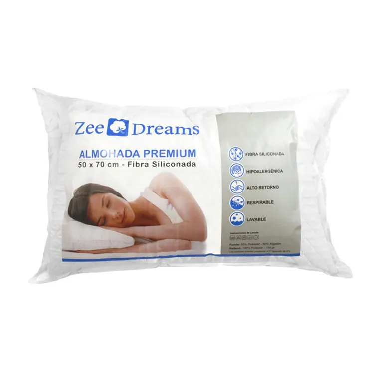Almohada acolchada de Poliéster para Dormir 70x50 cm