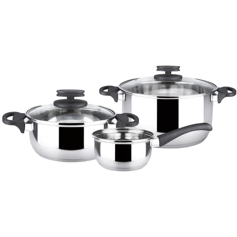 MAGEFESA - Batería de cocina 5 piezas acero inoxidable