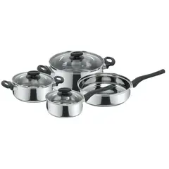 MAGEFESA - Batería de cocina 7 piezas acero inoxidable