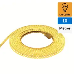 LEDZONE - Cinta Led Blanco Cálido 10M