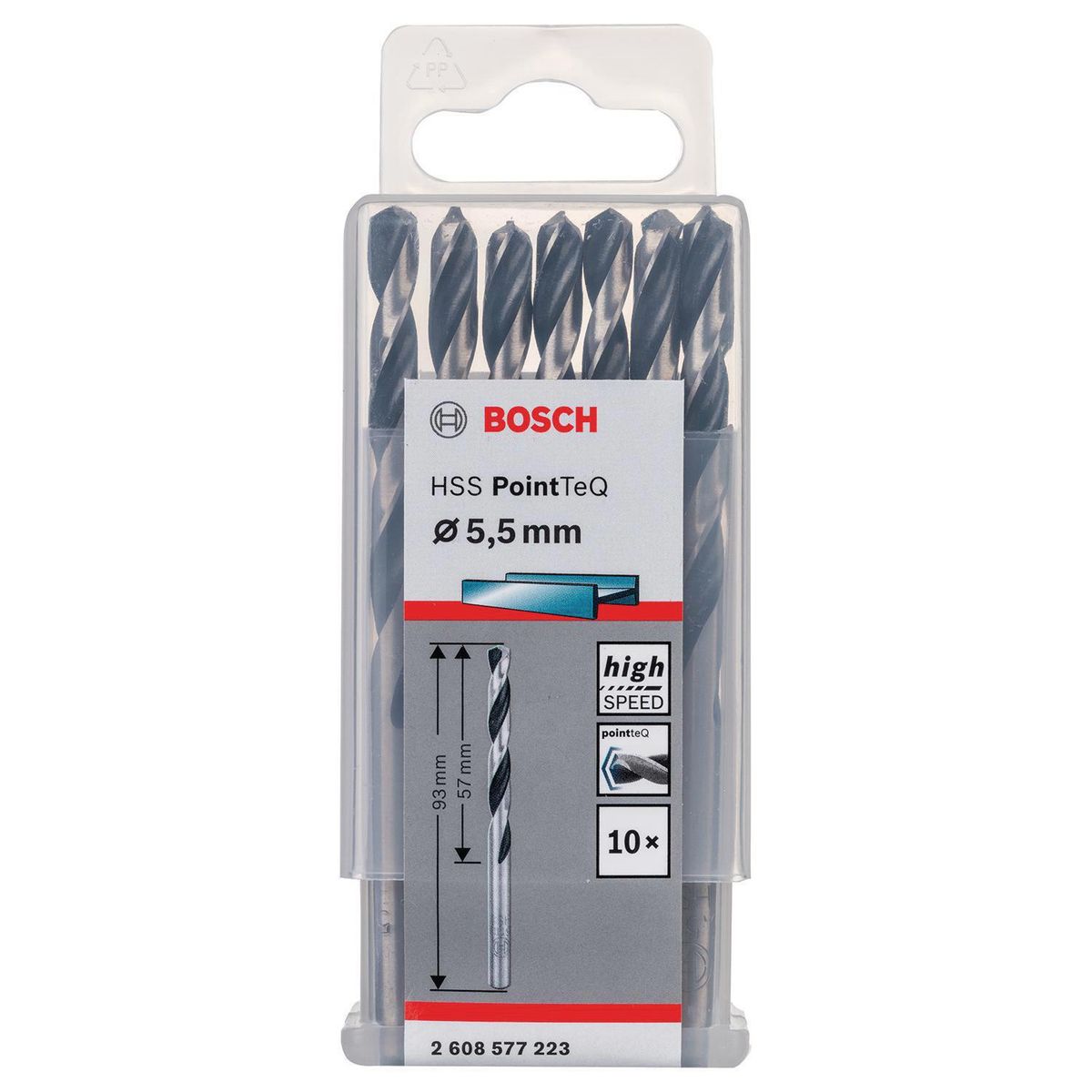 BOSCH - Set brocas para metal 5.5 mm 10 unidades