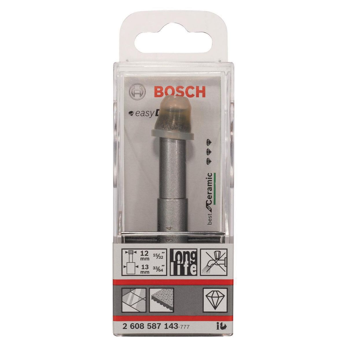 BOSCH - Broca diamantada para porcelanato 12 mm