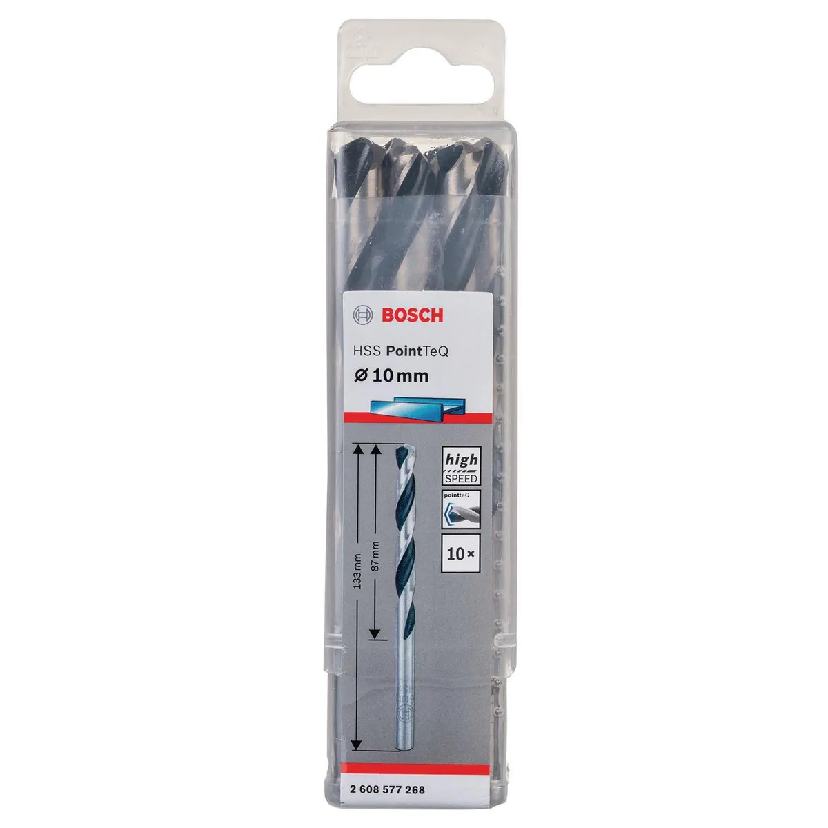 BOSCH - Set brocas para metal 10 mm 10 unidades