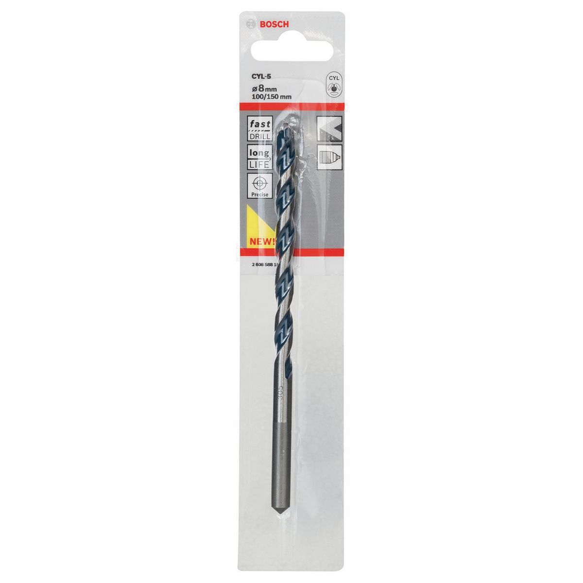 BOSCH - Broca CYL-5 para concreto 8x100x150 mm