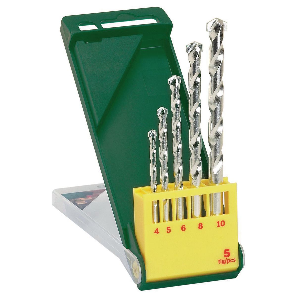 BOSCH - Set brocas para piedra 4 a 10 mm 5 unidades