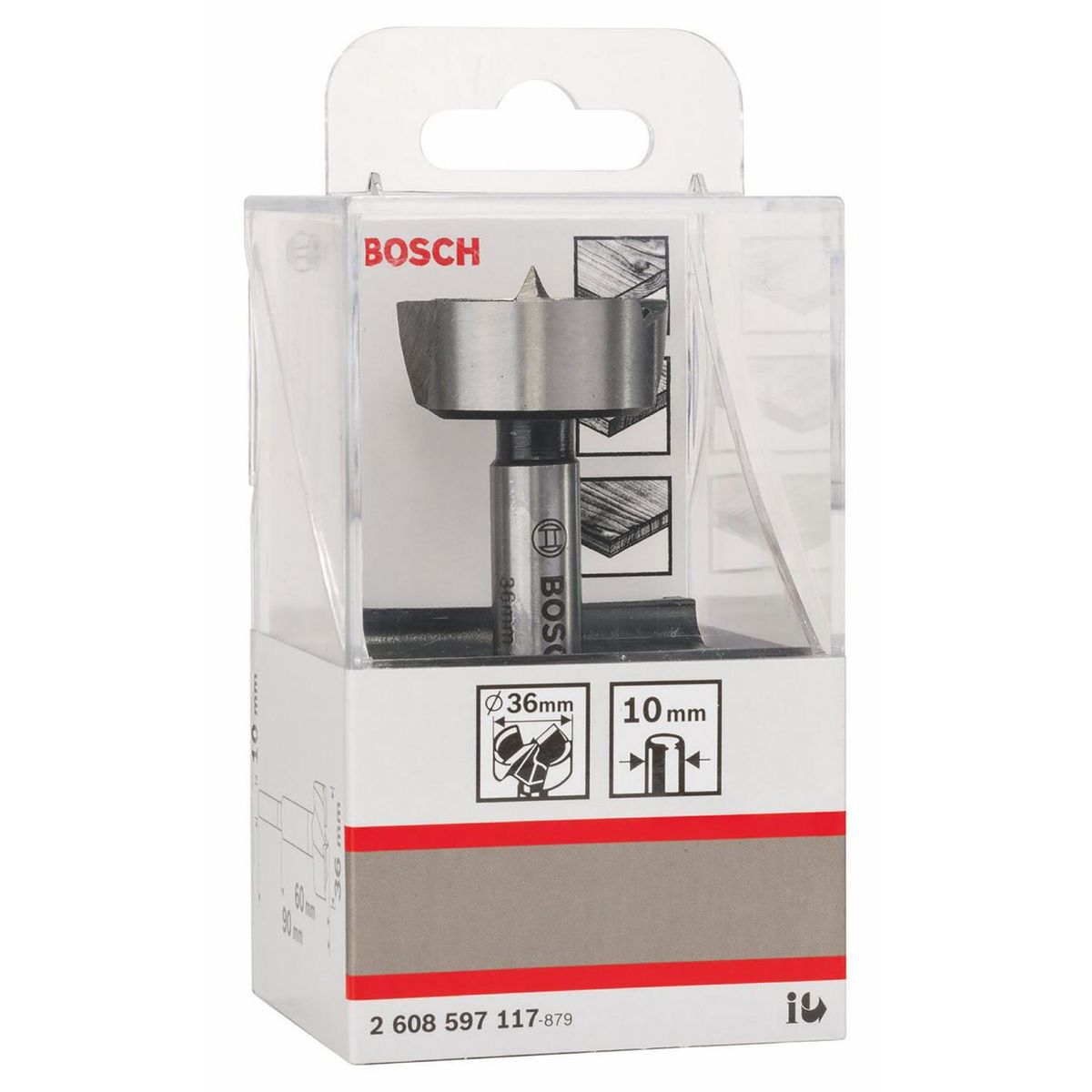 BOSCH - Broca fostner para madera 36 mm