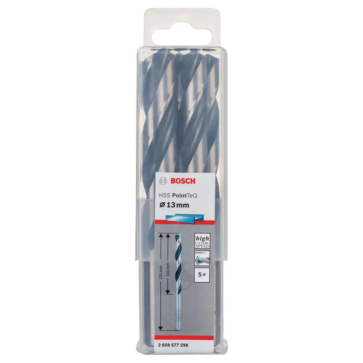 BOSCH - Set brocas para metal 13 mm 5 unidades