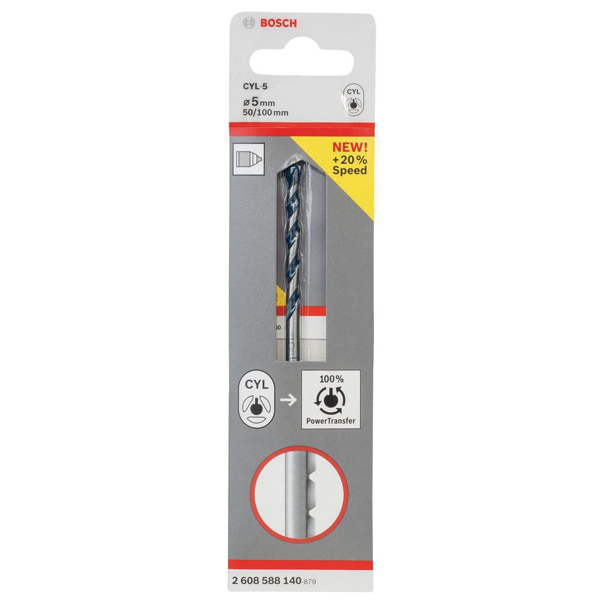 BOSCH - Broca CYL-5 para concreto 5x50x100 mm